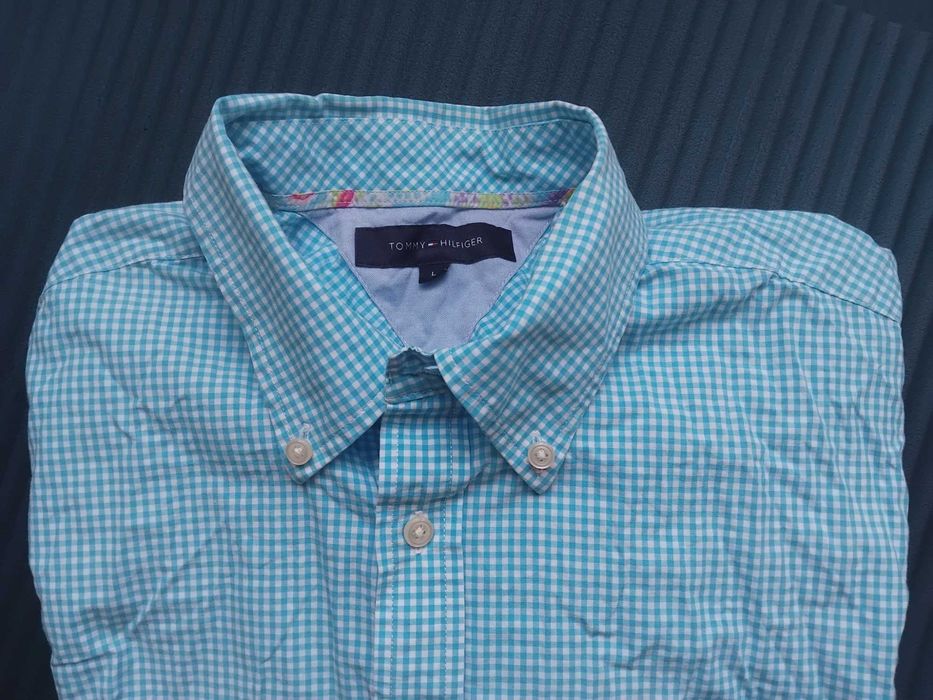 Tommy Hilfiger 100% оригинална мъжка риза с къс ръкав