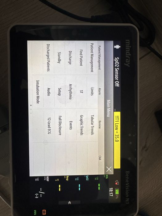 Mindray BeneVision N1 , Echipament medical