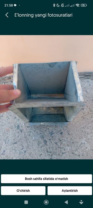 Quyonlar uchun yem idish