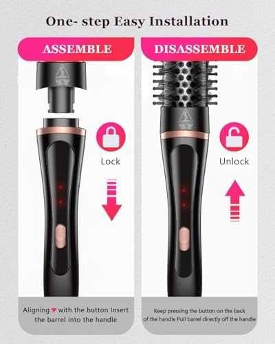 5 в 1 маша за коса 4 керамични приставки термо четка къдрици изправяне