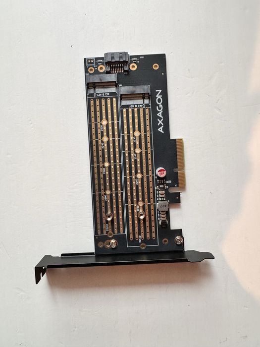 Placa PCIE cu 2 SSD Axagon