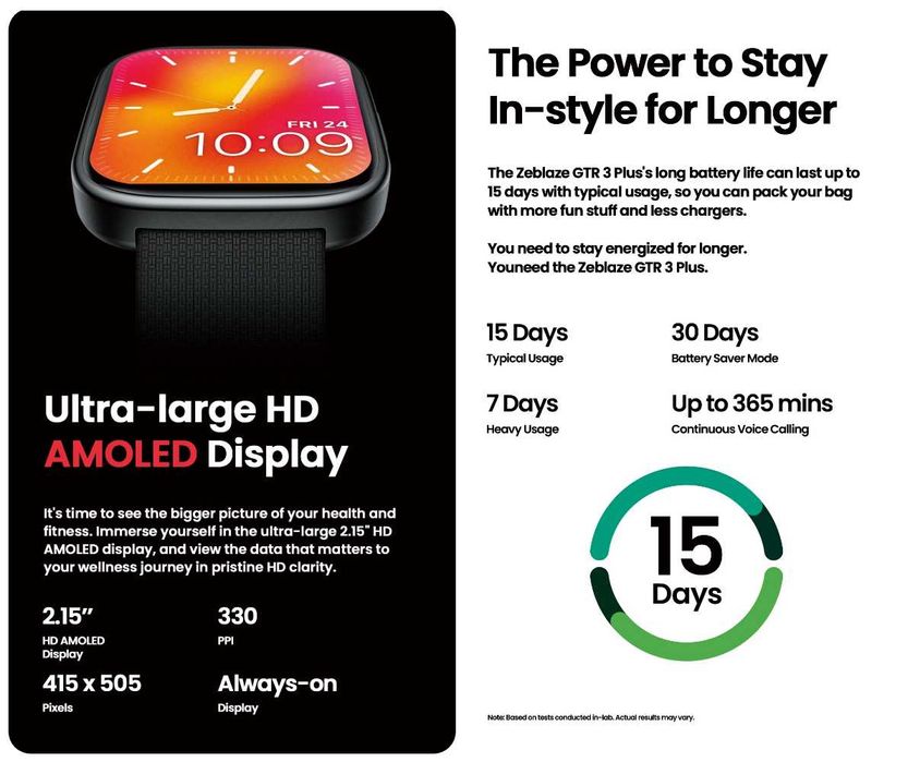 Смарт часовник Zeblaze GTS 3 PLUS, 2.15'',Разговори,Водоуст. Сив НОВ