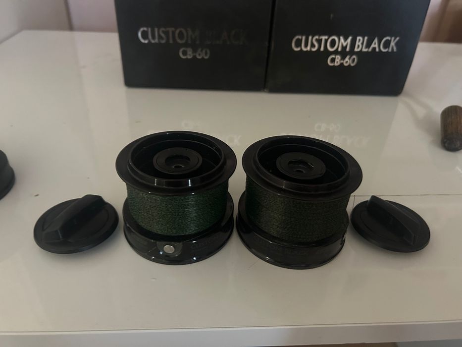 2 mulinete okuma custom black de 6000