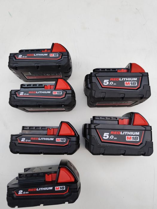 Батерии Милуоки 18 волта 2Ah 5Ah Milwaukee M18 B2 B5