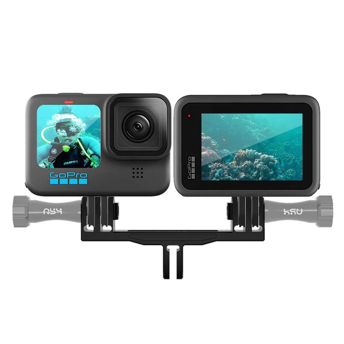 Suport dublu HSU pentru camere de acțiune GoPro / Insta360 / Osmo Action