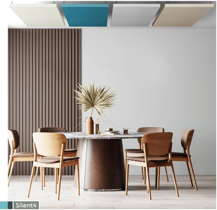 Акустични панели, абсорбатори, студио, интериорен дизайн звукоизолация