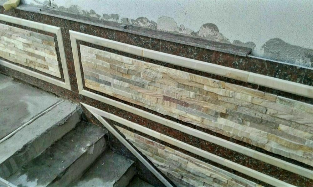 Цокол Гранит ишлари Мрамор Корка Табий Травертин тош ишлари