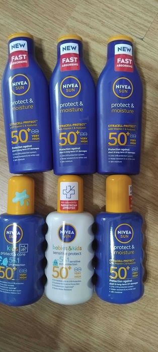 Lotiuni de plaja Nivea,Elmiplant ,Cien,sigilate