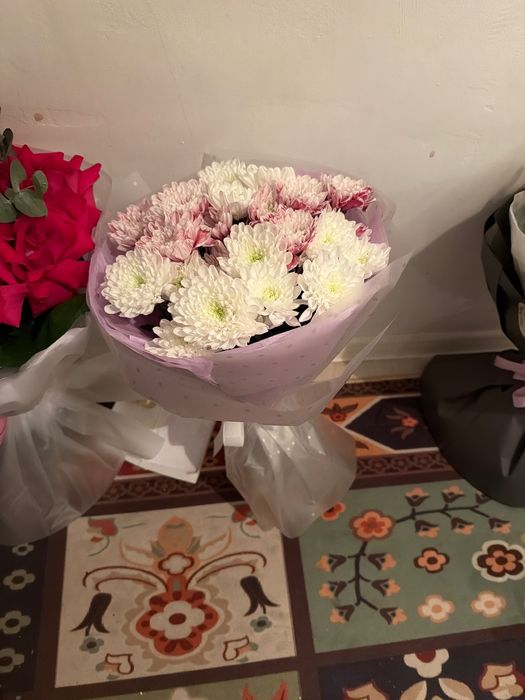 цветы букет хризантема