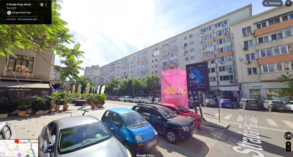 Garsoniera - Piata Amzei - Calea Victoriei, metrou P-ta Romana 4 min.