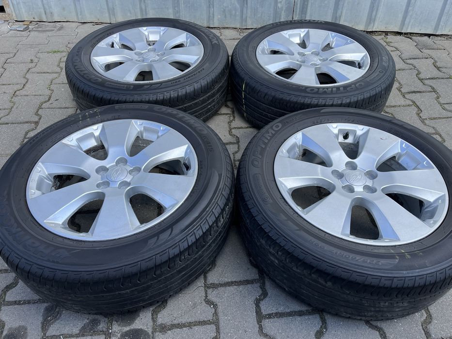 Jante aliaj 5x100mm, anvelope vara 225/60 R17 Subaru Forester, Outback