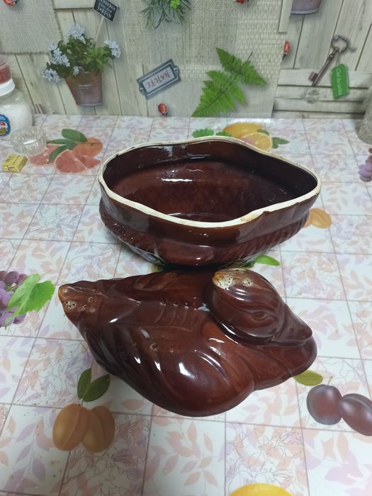 Горшок глинненый утка