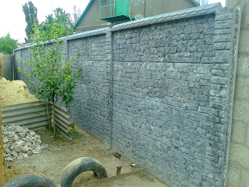 Gard prefabbricat din placi de beton gard cu fata dubla Giurgiu