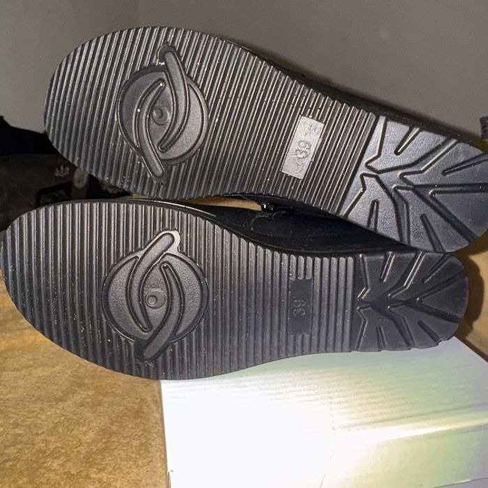 Ghete damă piele naturală cu platformă