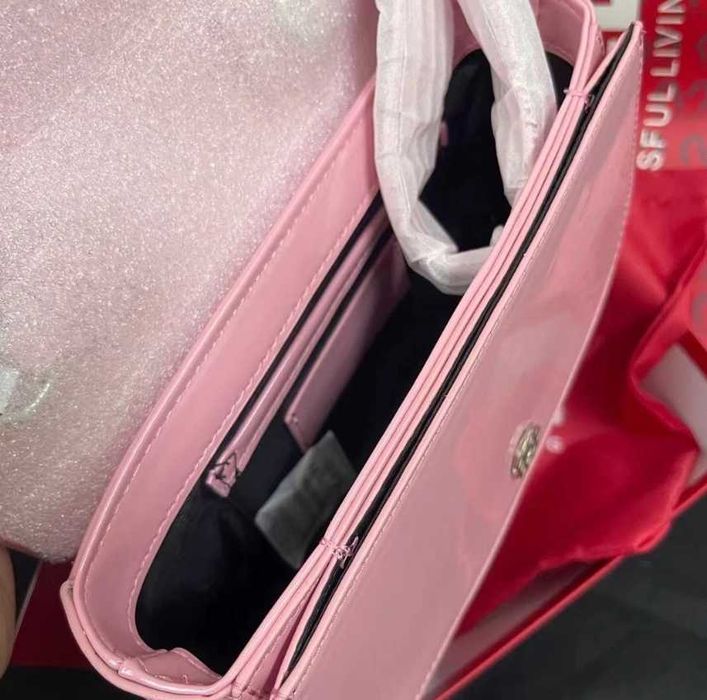 Geantă Diesel 1DR Roz din Piele Lăcuită