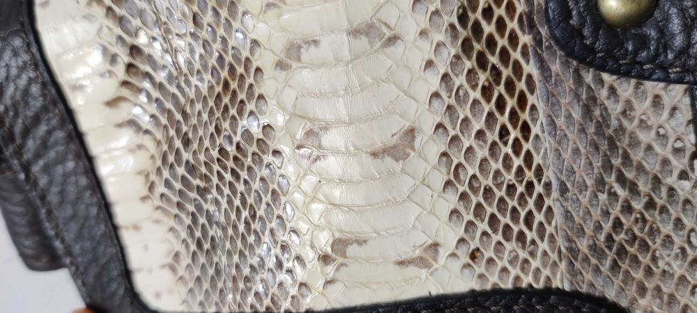 POSETA piele sarpe naturala 100 %  din Thailanda, NOUA, nefolosita