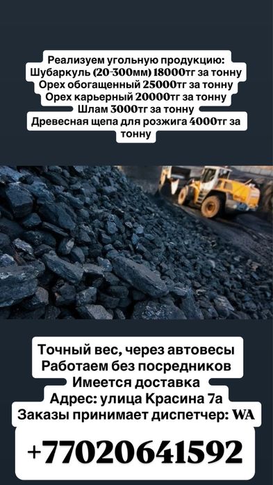 Реализация угля