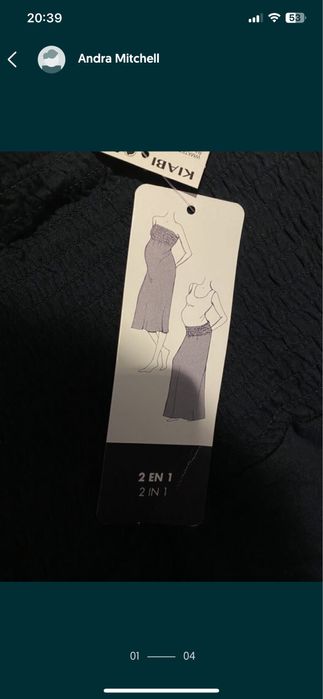 Rochie gravide Kiabi noua M-L