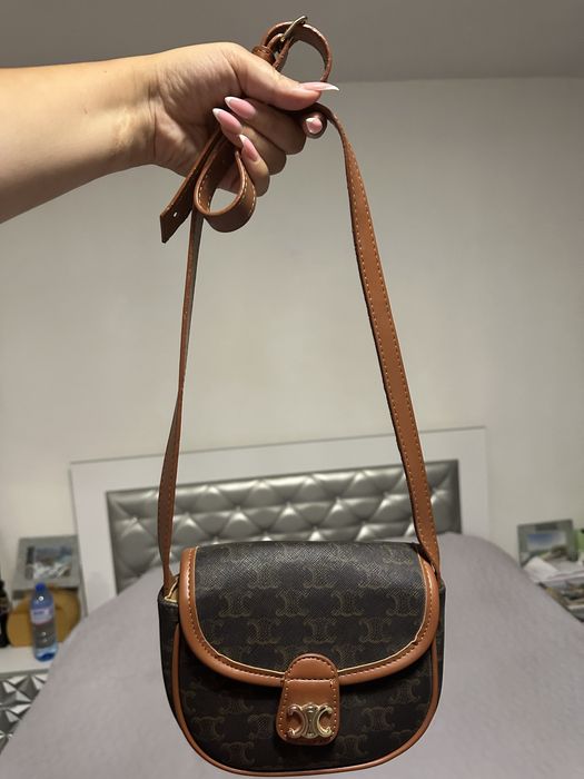 Дамска чанта Celine Mini Besace Triomphe Canvas