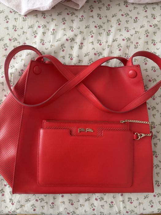 Червена дамска чанта Folli Follie
