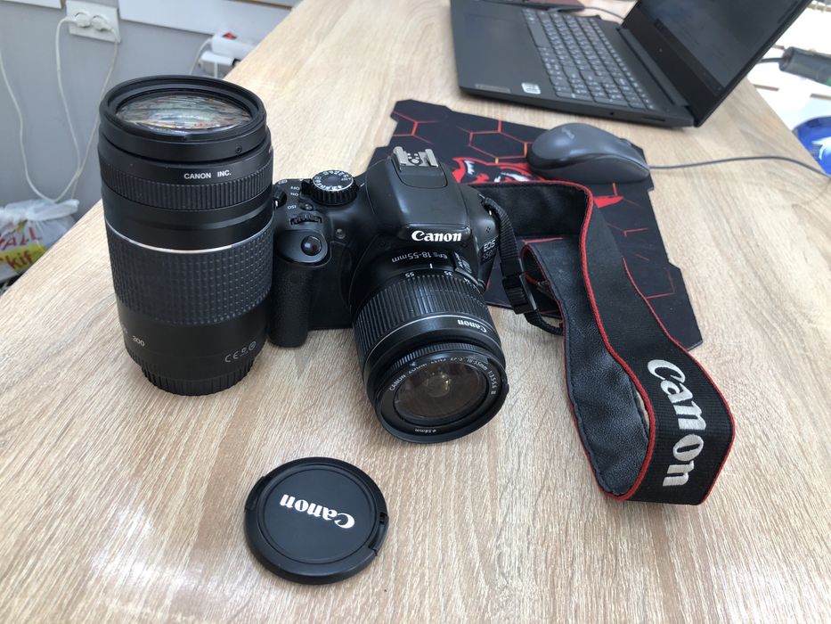 Canon eos 550d/50mm+ ef 75-300mm А4