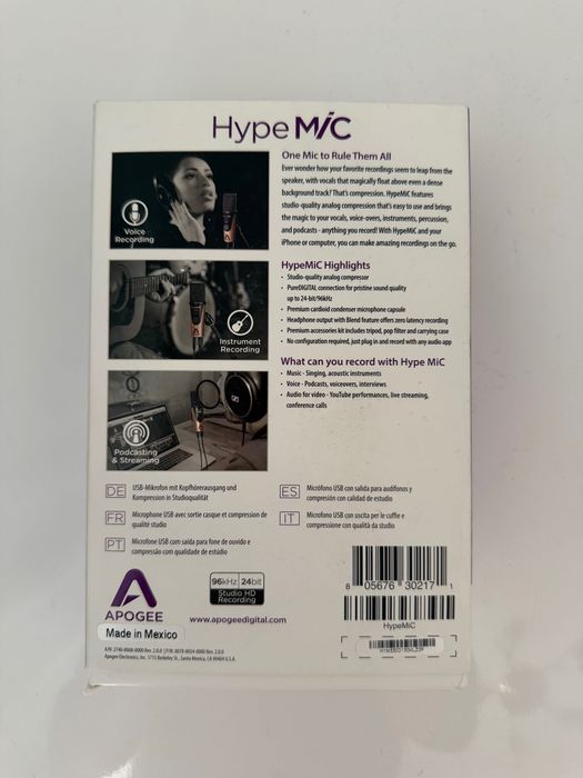 Microfon USB Apogee HypeMiC Studio Quality