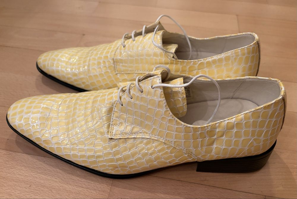 Vand pantofi piele pentru barbati, model deosebit Iedera, marime 44