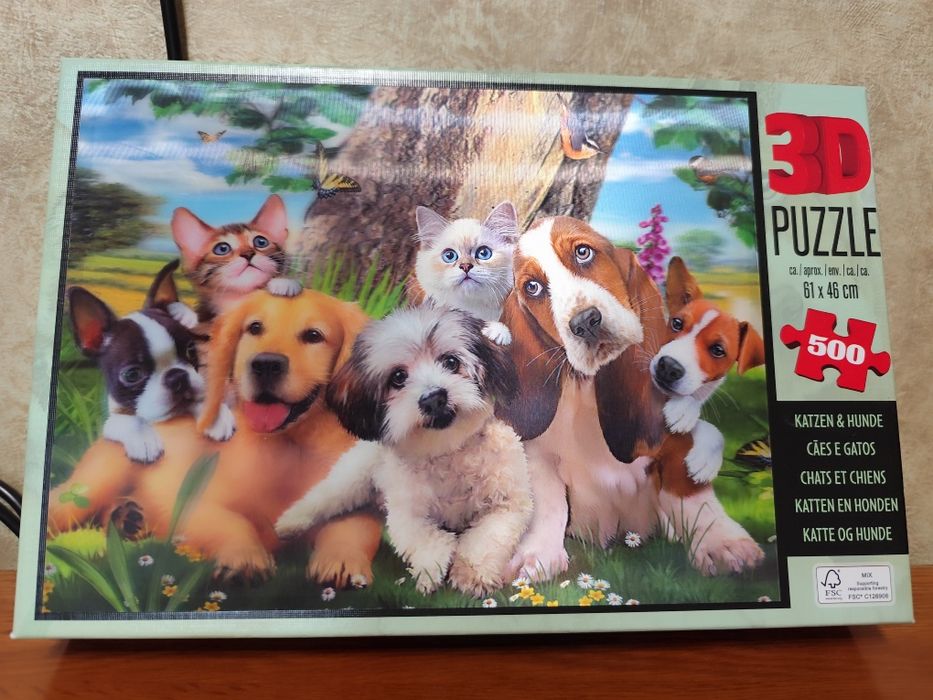 Продам 3d пазлы новые и игрушки б/у в хорошем состоянии. В карусели.