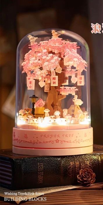 Лего Сакура в колбе светящийся