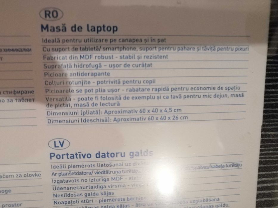Masa laptop pliabila