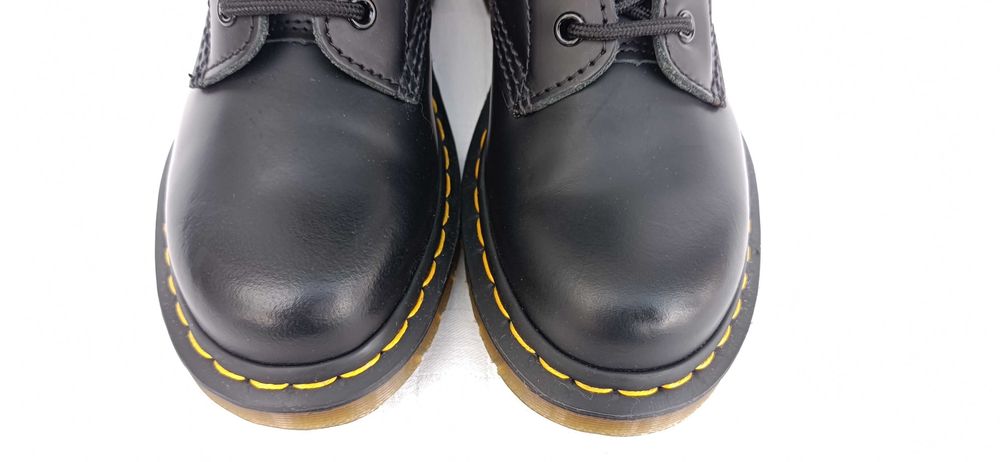 Dr Martens 1914 Black Smooth ghete bocanci piele noi 14 inele 36