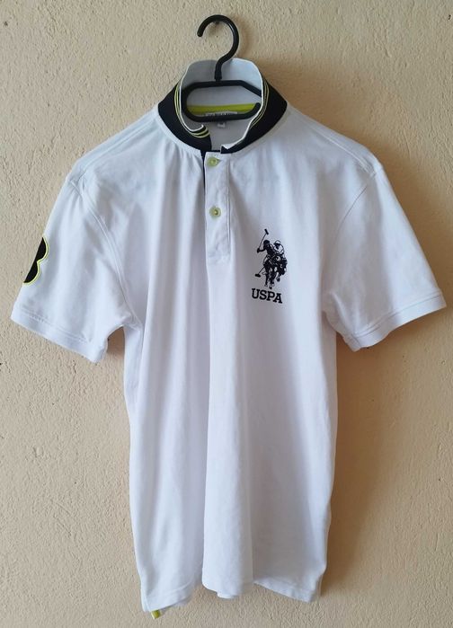 100% Оригинална мъжка тениска с яка U.S. POLO ASSN!