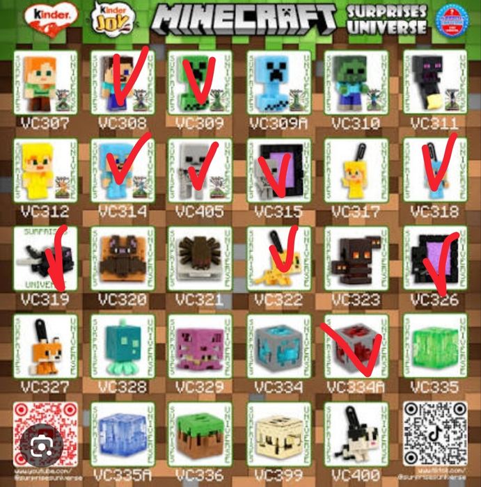 Фигурки minecraft