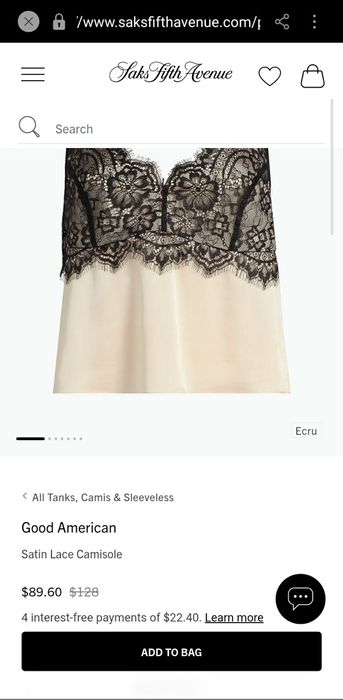 Уникален дизайнерски топ хс размер сатен с дантела