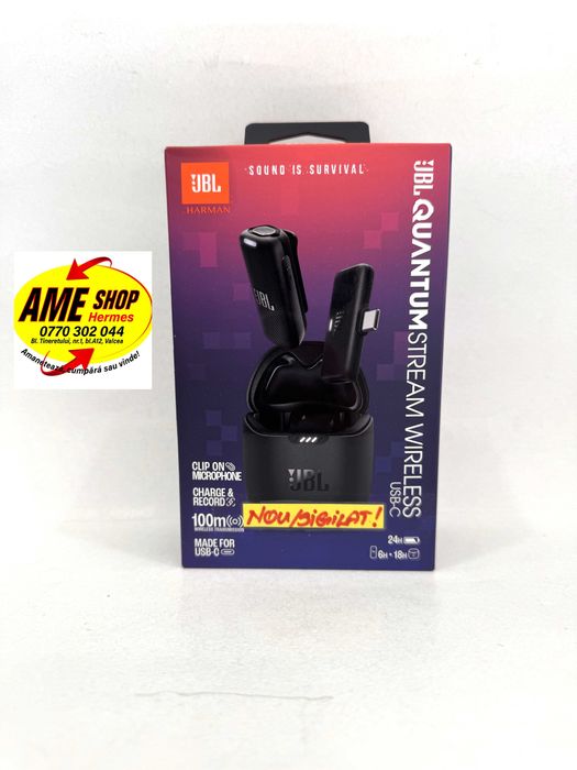 Microfon JBL Quantum Stream Wi-fi, NOU/Sigilat!