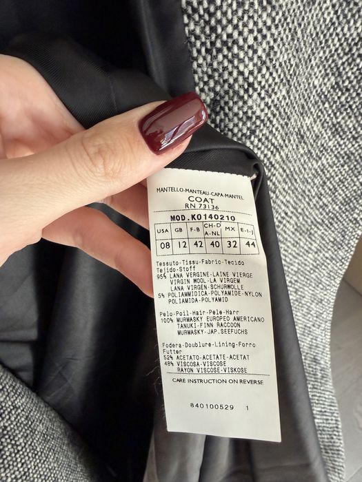 Дамско палто Max&Co с естествен косъм