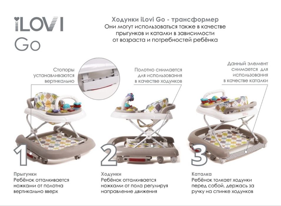 Продам ходунки 3 в 1