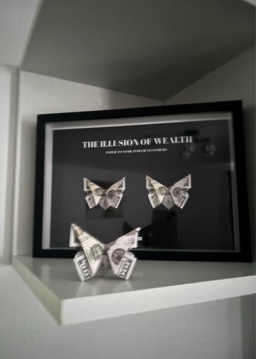 Tablou personalizat , 3d , butterfly dolar