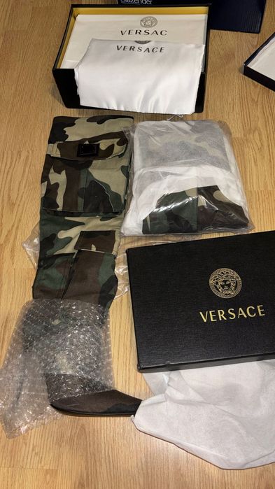 Cizme camouflage army Versace