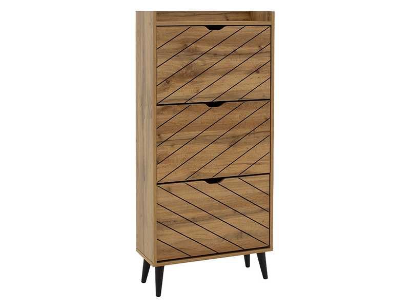 Шкаф за обувки, Thelma, Сонома, Пдч, 60х23.8х131.6см.