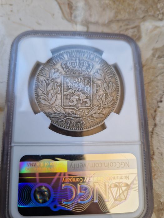 5 франка 1852г XF 45