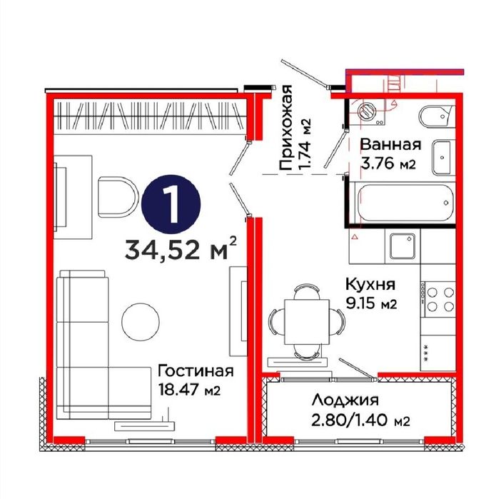Продам квартиру в отличном состоянии