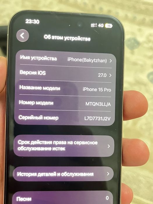 Айфон 15про 128гб 100%емкость