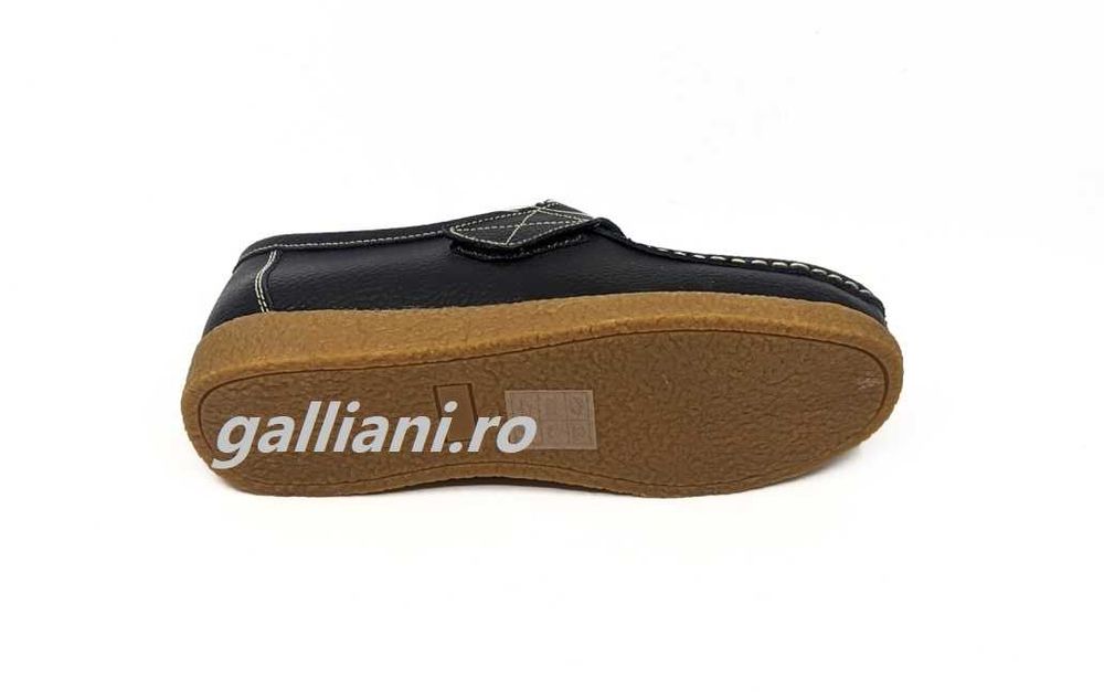 Pantofi casual negri cu arici-incaltaminte de dama din piele naturala