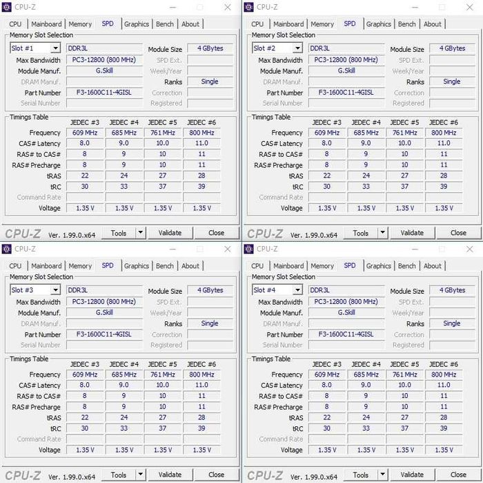 Corsair, Crucial и G.skill DDR3 рам памет- 3 комплекта по 8GB всеки