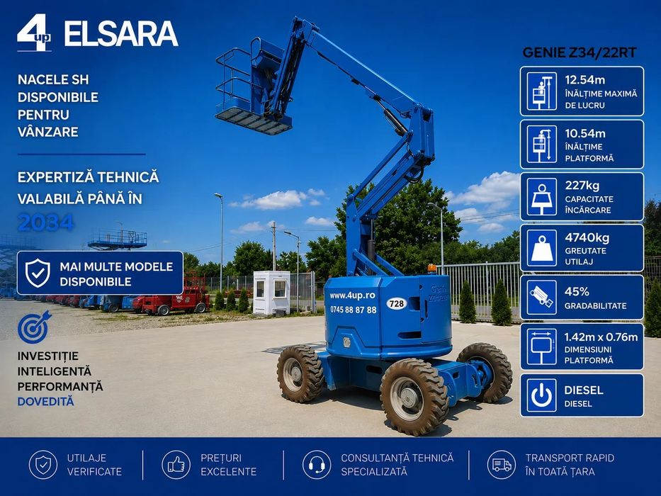 Genie Z34/22RT Nacela cu brat diesel 13 metri - GENIE Z34/22 RT