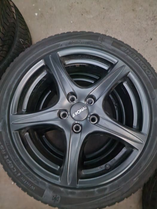 5x112 17 цола джанти Ronal със зимни гуми 225/45R17 VW/Audi/Seat/Skoda