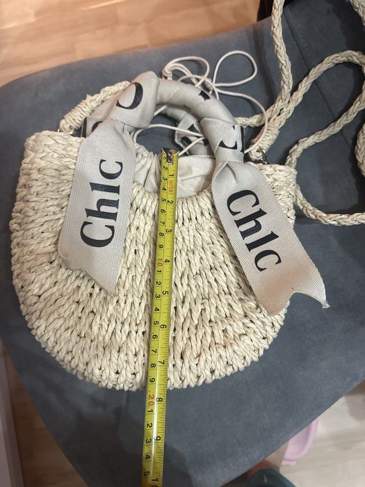 Плетена мини чанта