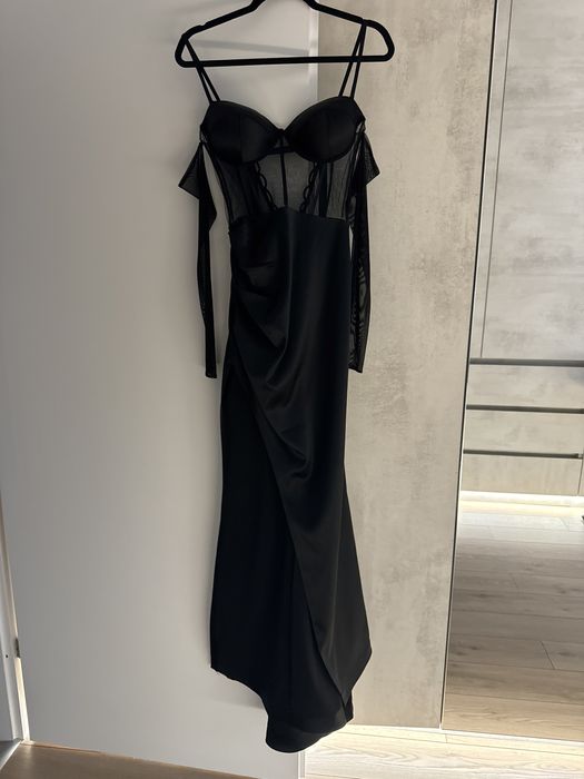 Rochie neagra, S, cupa C , Luminita Balasz Fashion