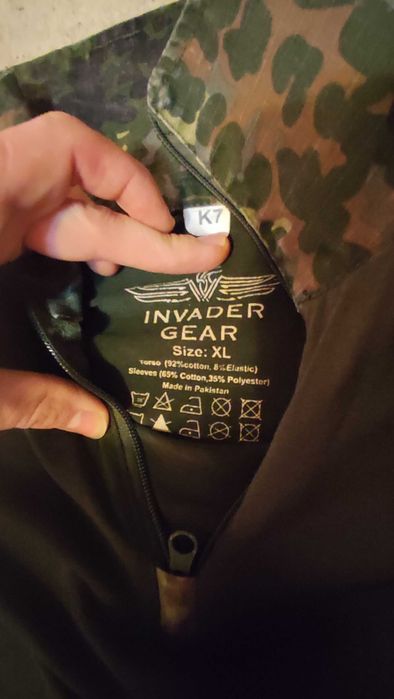 Costum combat flecktarn invade gear + parka germana set sau separat